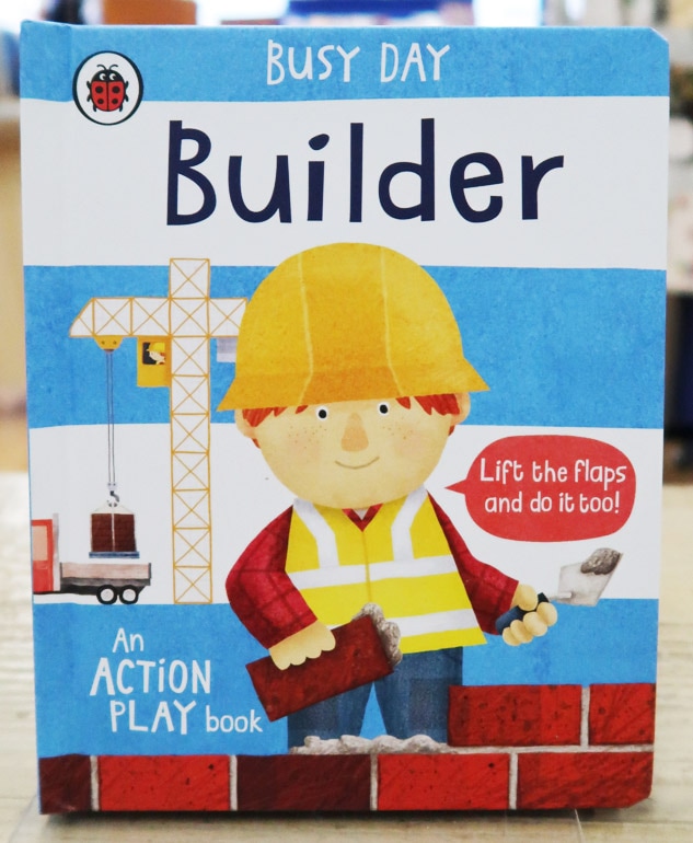 めくりしかけ絵本　Busy Day Builder　大工さんのおしごと