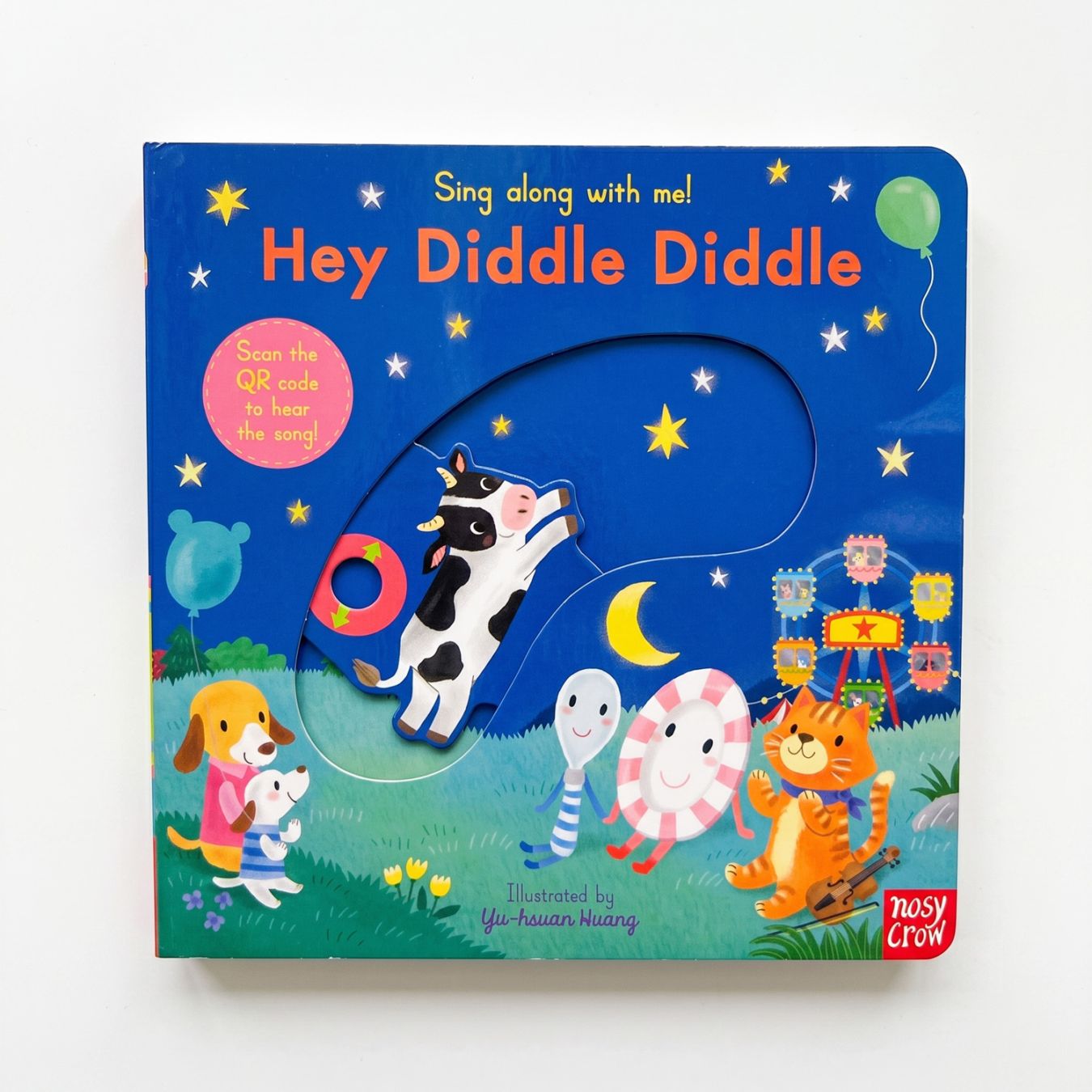 しかけ絵本　Hey, Diddle Diddle　ボードブック　（QRコード音つき）