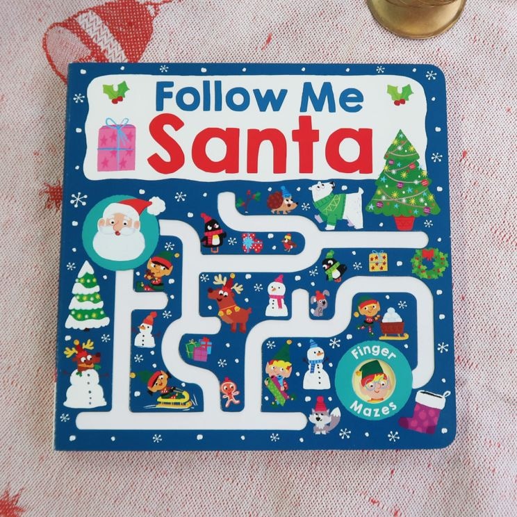 指でたどろう！しかけ絵本　Follow Me Santa