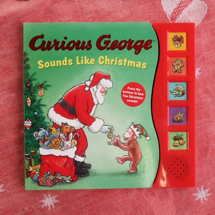音の出る絵本　おさるのジョージ　メリークリスマス