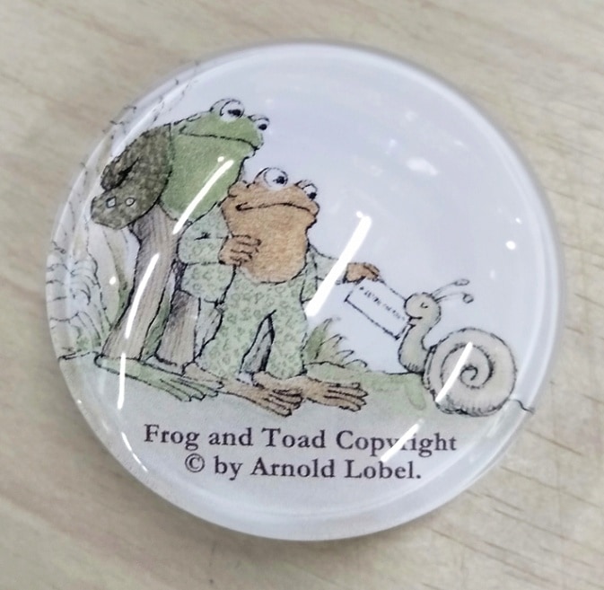 がまくんとかえるくん　ガラス製マグネット　かたつむり