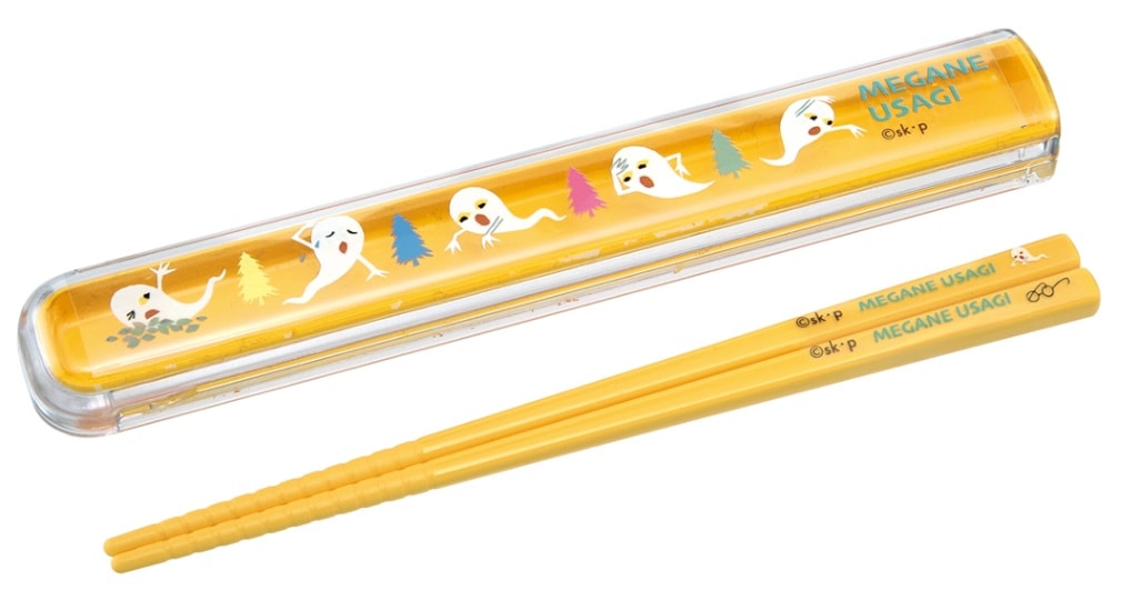 せなけいこ　ケース付き箸　めがねうさぎ