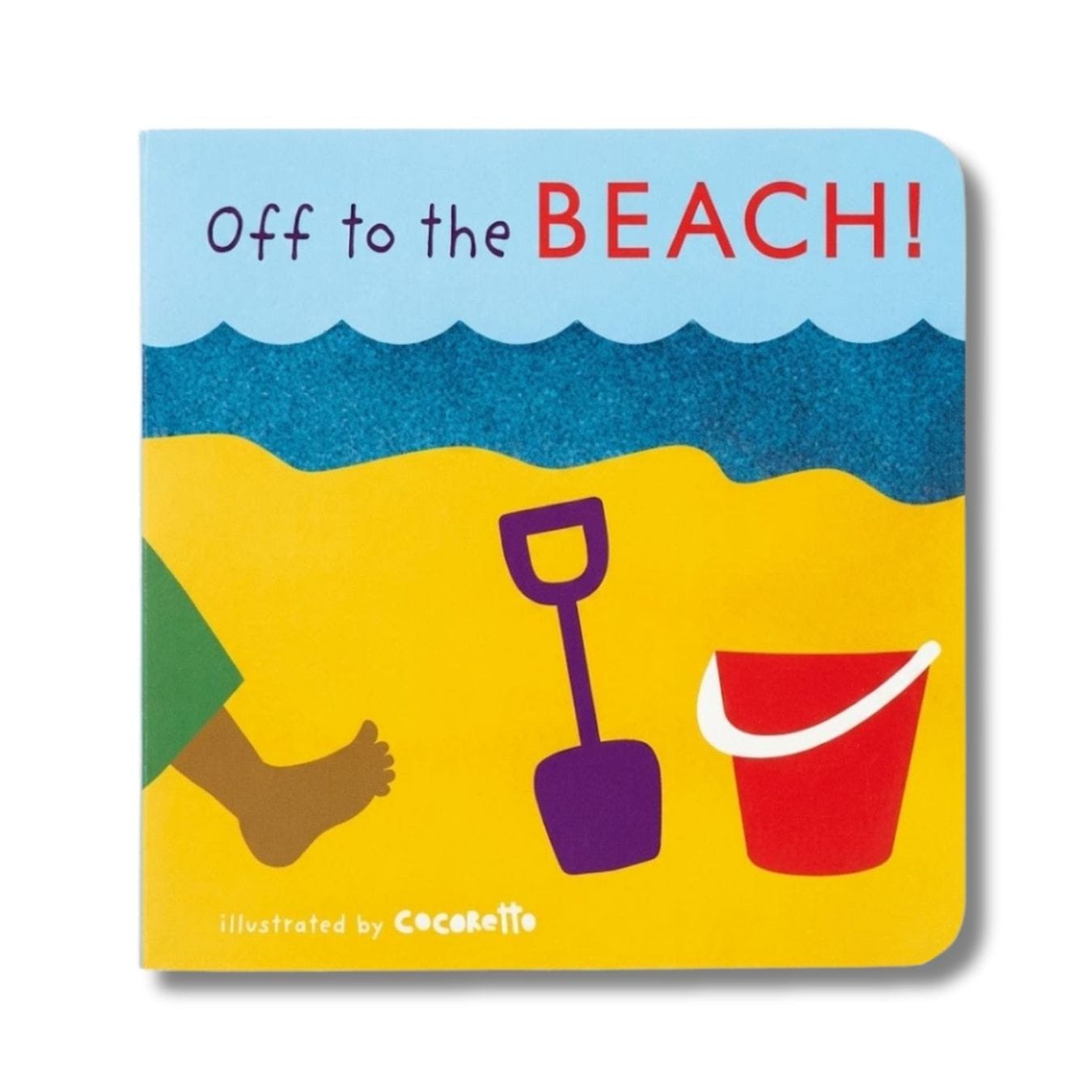 五感で楽しむユニバーサルデザインの絵本　 Off to the Beach　（QRコード音つき）