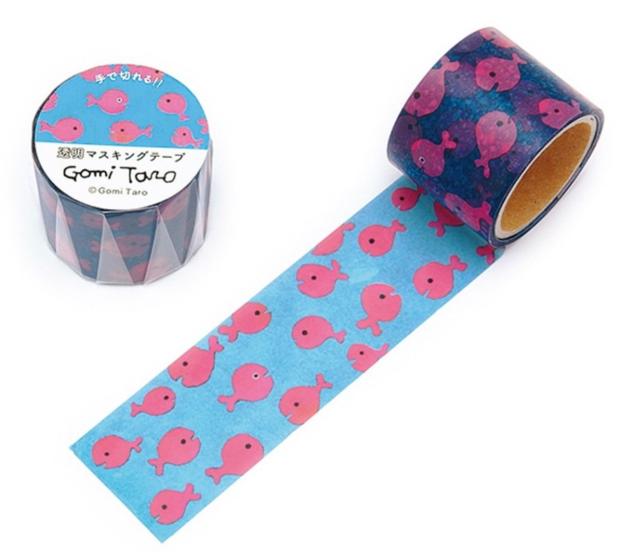 Gomi Taro 五味太郎　マスキングテープ 30W　ブルー