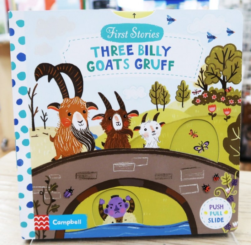しかけつき絵本 First Stories Three Billy Goats Gruff ３びきのやぎのがらがらどん ベビー キッズ 絵本 おもちゃ グッズ ベビーしかけ絵本 洋書絵本 絵本の家オンラインショップ