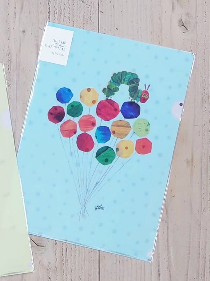 エリック・カール　A4クリアファイル　Very Hungry Caterpillar　ふうせん