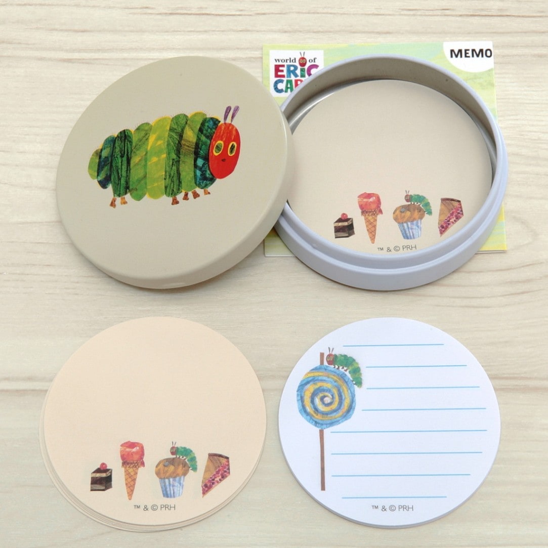 エリック・カール　缶入メモ　たべもの