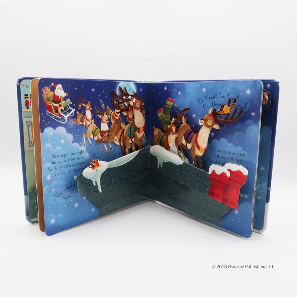 新品　未開封　The Night Before Christmas しかけ絵本 ポップアップしかけ絵本 'Twas the Night Before Christmas