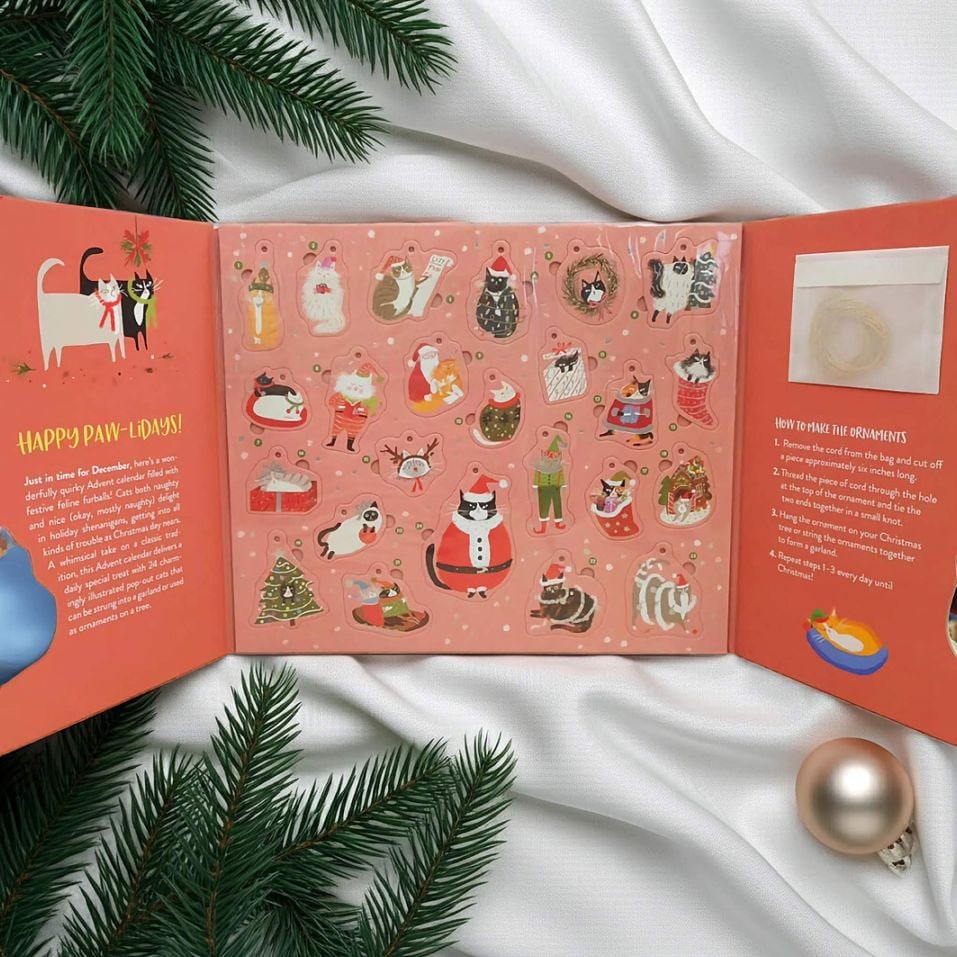 美品　アドベントカレンダー オーナメントアドベントカレンダー Have Yourself a Meowy Catmas