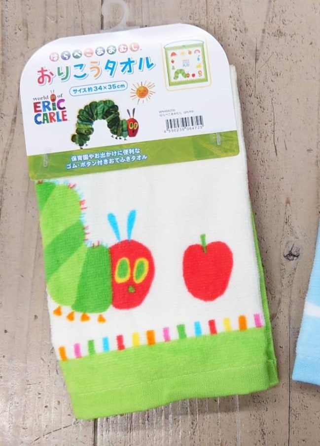 はらぺこあおむし　おりこうタオル　ハレヤカ
