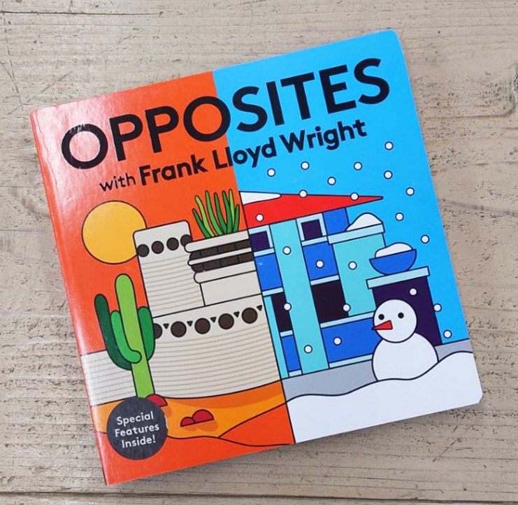 ボードブック Opposites with Frank Lloyd Wright フランク・ロイド