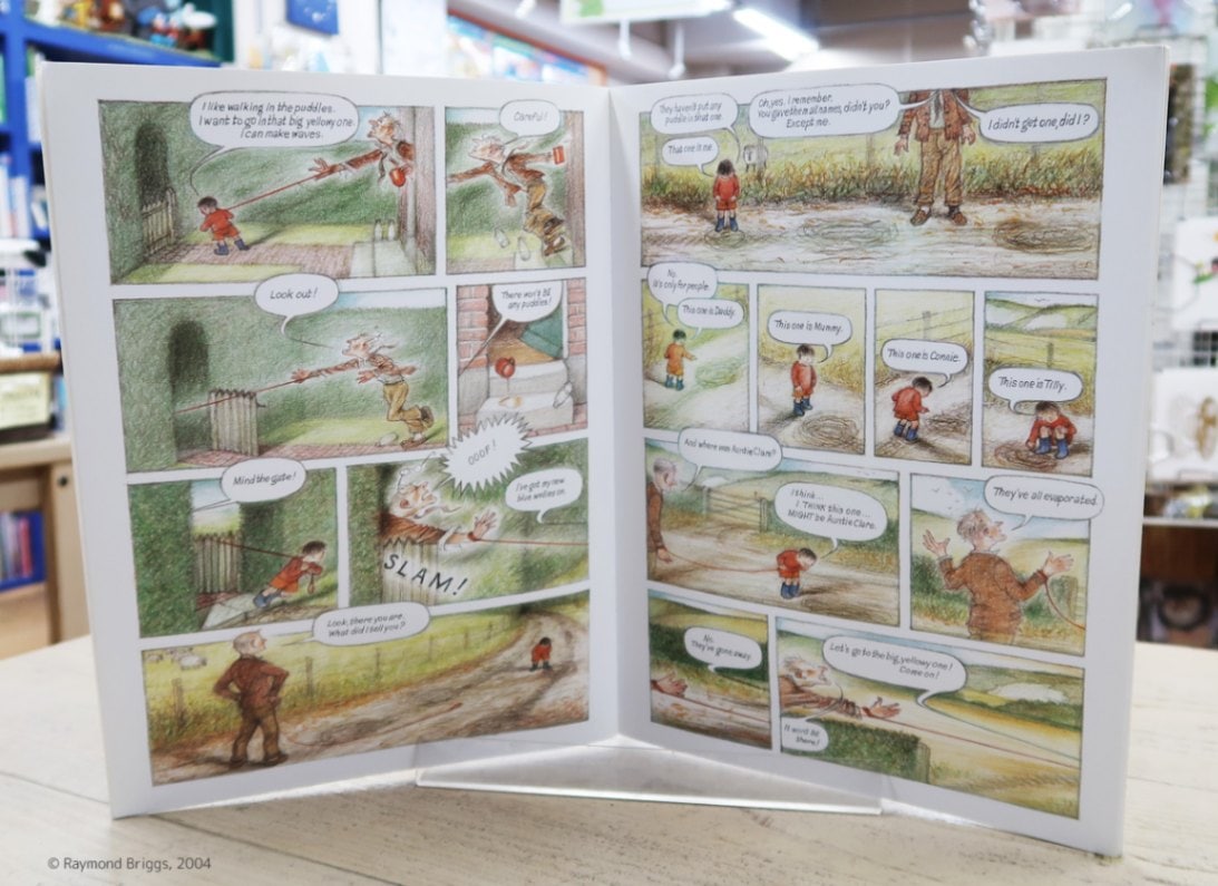 マンガのようなコマ割りがユニーク