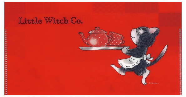 なんでも魔女商会　チケットケース（赤）