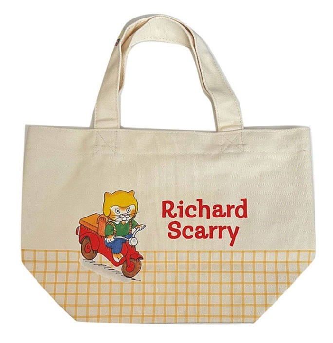 リチャード スキャリー マチ付コットンバッグ ランチトート B 猫 ねこ