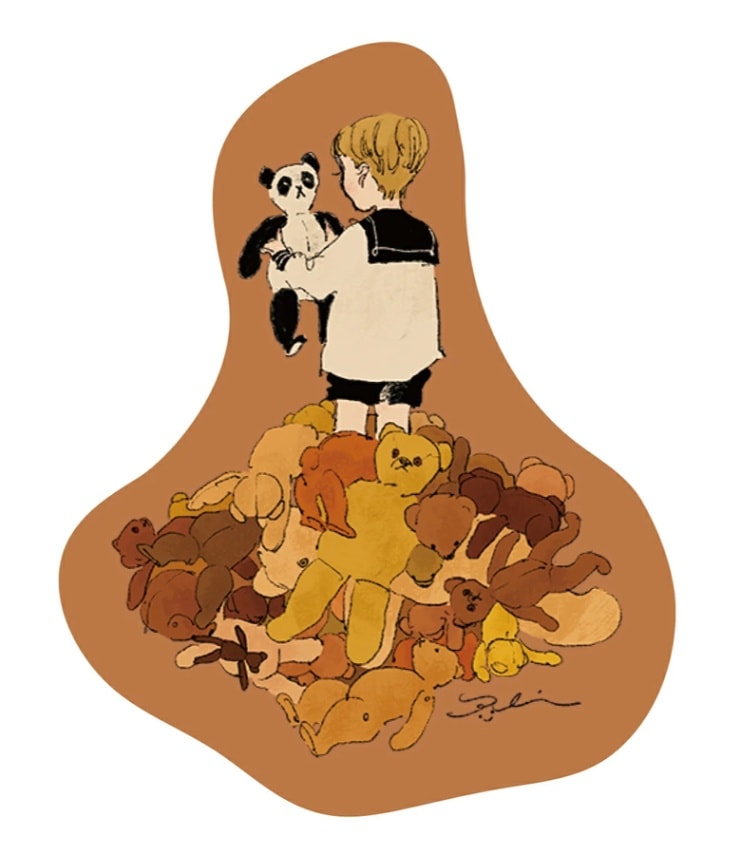 くらはしれい　ダイカットステッカー　くま