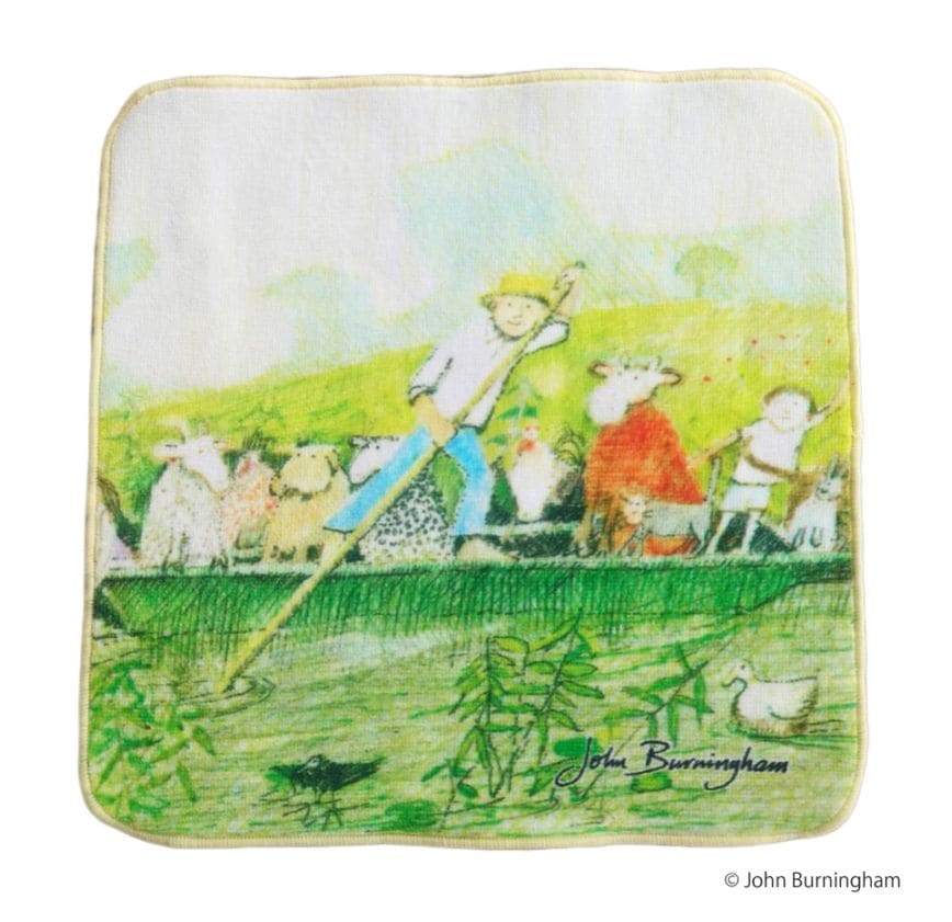 ジョン・バーニンガム　プチタオル　Mr. Gumpy's Outing ～ガンピーさんのふなあそび～