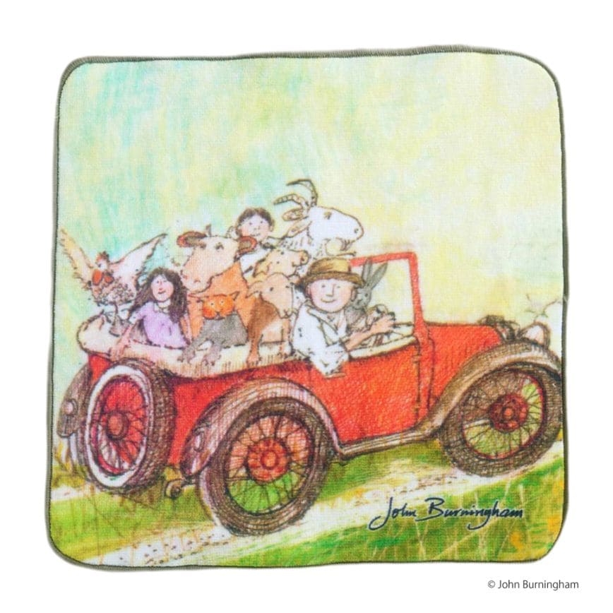 ジョン・バーニンガム　プチタオル　Mr. Gumpy's Motor Car ～ガンピーさんのドライブ～