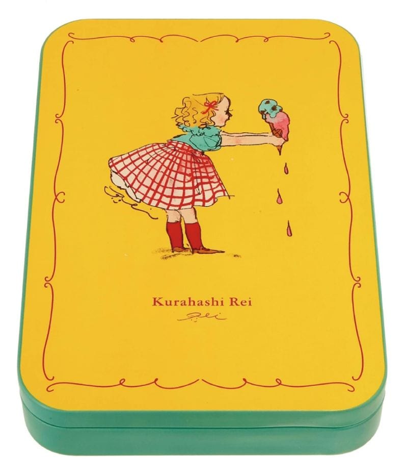 くらはしれい　缶入りポストカード（YE)