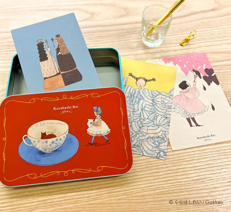 ☆おまとめ☆くらはしれいさん　缶入りメモ全６種/ポストカード3セット ☆おまとめ☆くらはしれいさん 缶入りメモ全6種/ポストカード3