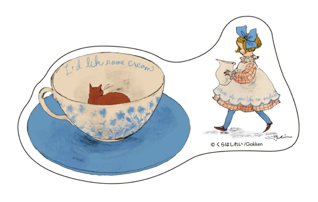 くらはしれい　クリアステッカー（紅茶）