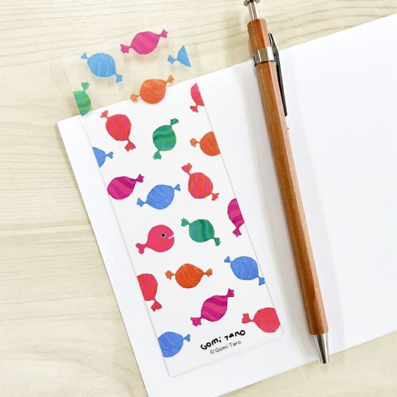 Gomi Taro 五味太郎 きんぎょがにげた 透明ブックマーカー（しおり