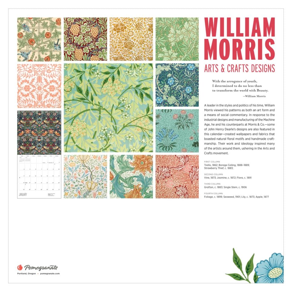 ウィリアム・モリス 2026 カレンダー | カテゴリーでさがす,グッズ