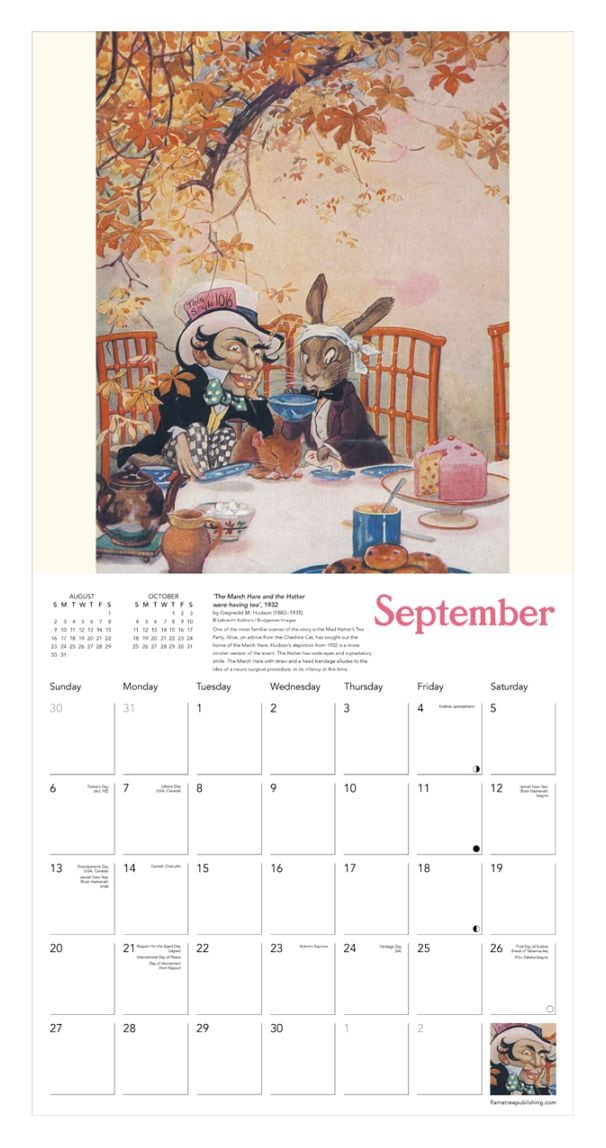 不思議の国のアリス　万年カレンダー 不思議の国のアリス 万年カレンダー ディズニー 箱なし 不思議の国の