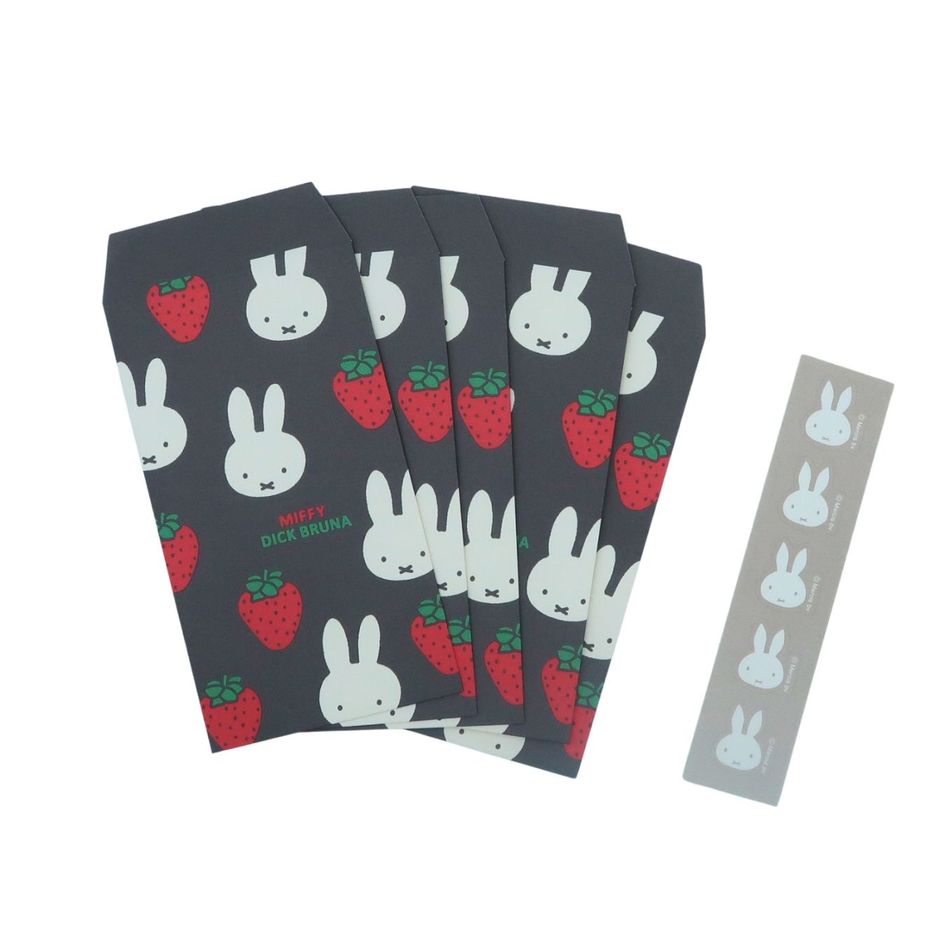 ミッフィー　ぽち豆封筒（ポチ袋）　いちご