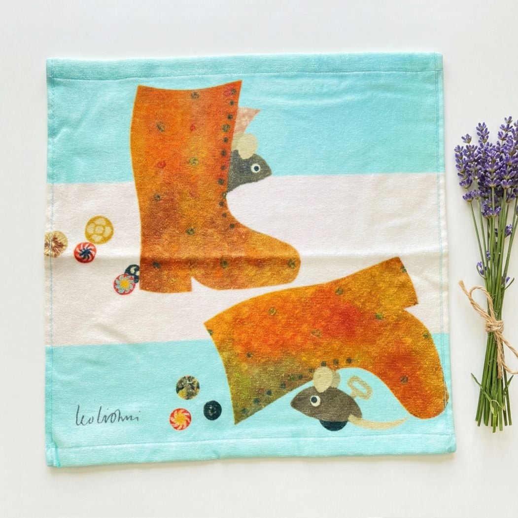 レオ・レオニ　アレクサンダとぜんまいねずみ　ウォッシュタオル