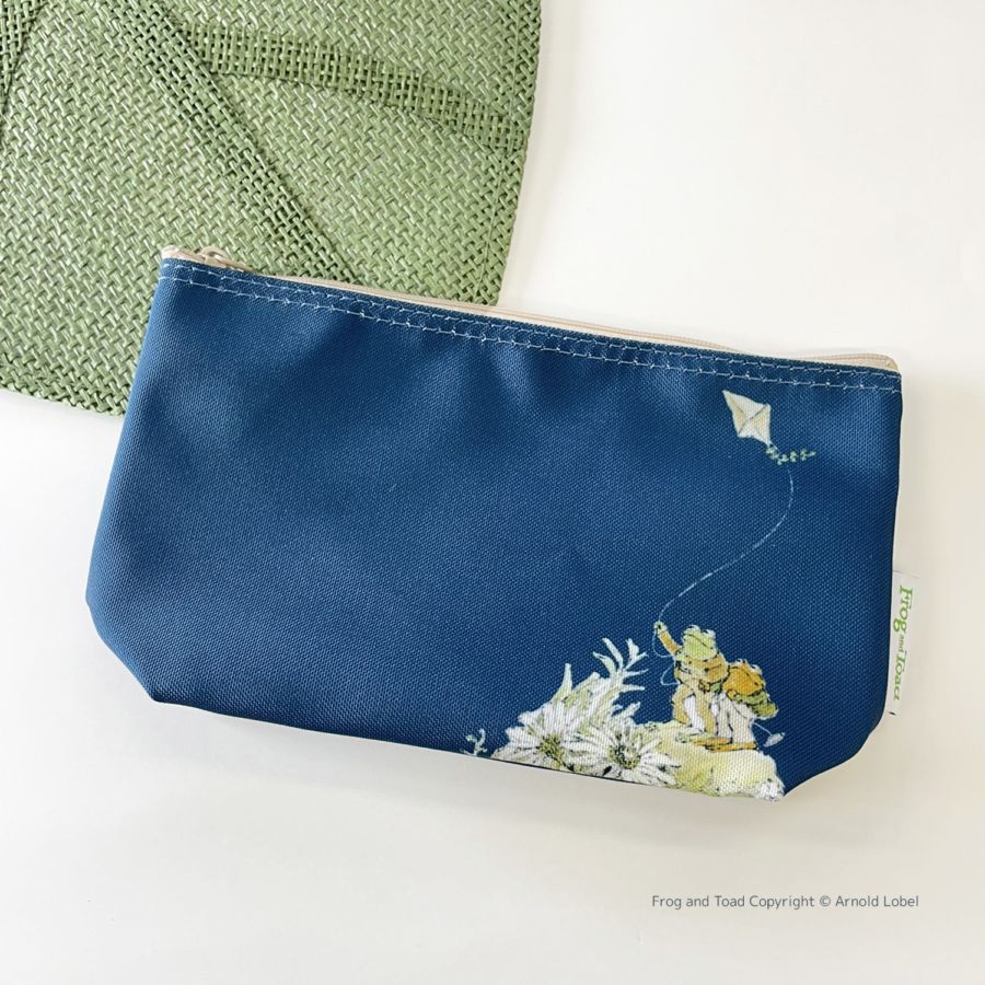 がまくんとかえるくん　ポーチ　ネイビー