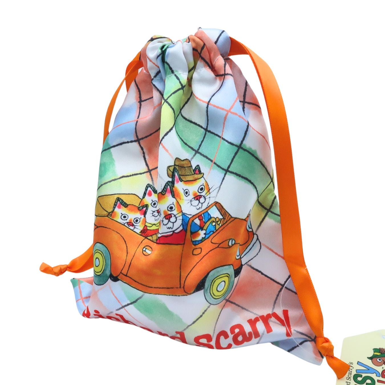 リチャード・スキャリー　巾着　ネコ一家のくるま