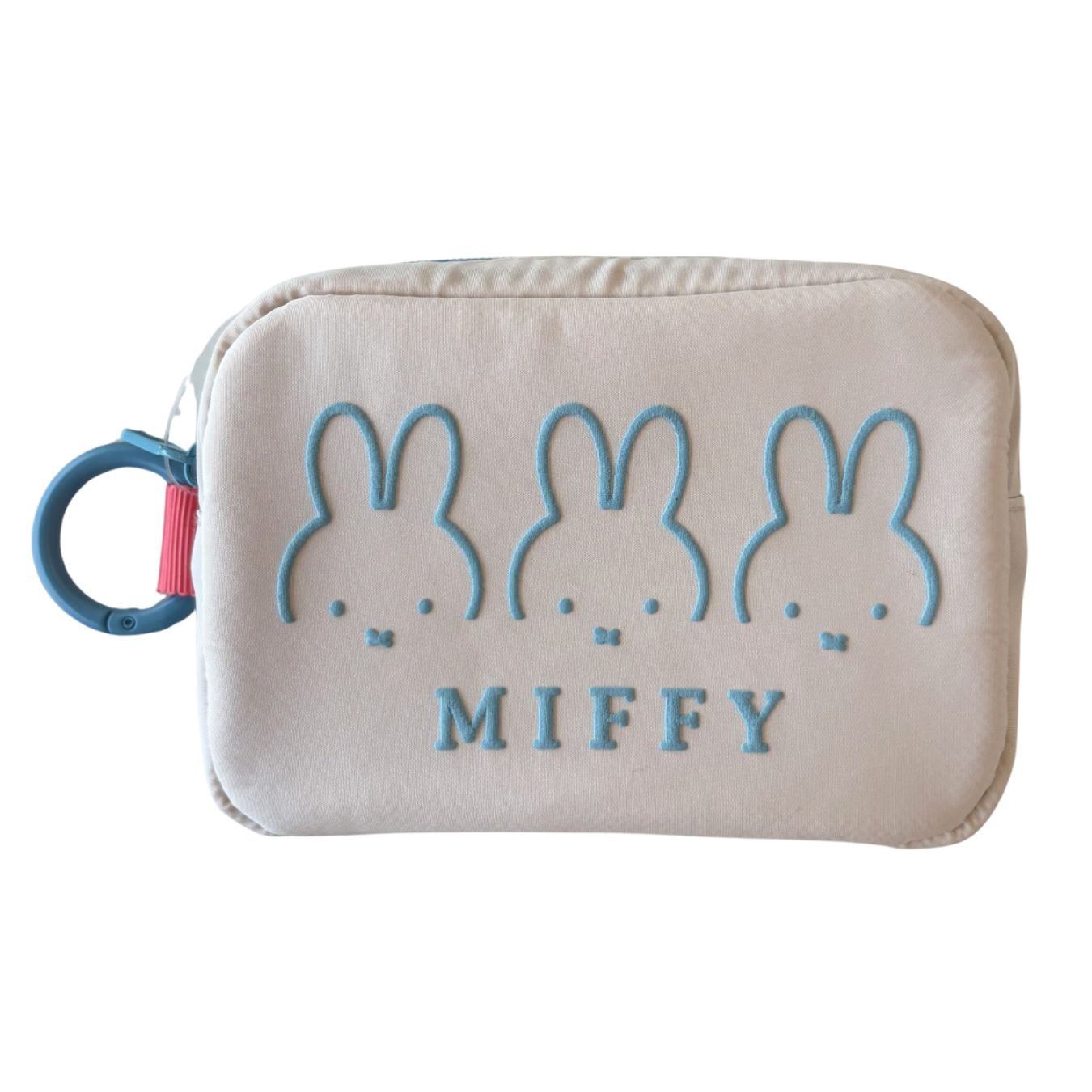 ミッフィー　カラビナ付きミニポーチ　アイボリー