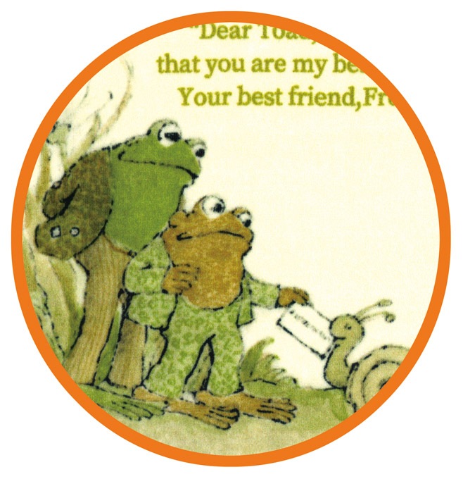 がまくんとかえるくん　プチタオル　おてがみ