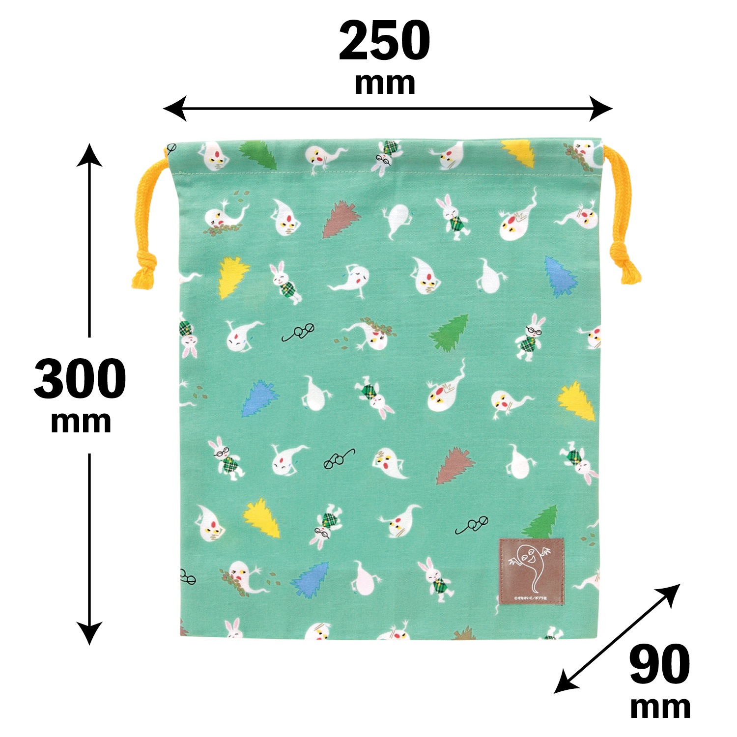 せなけいこ 巾着L めがねうさぎ | カテゴリーでさがす,グッズ