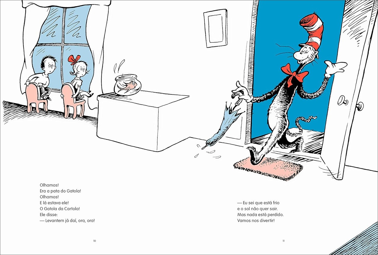 ドクター･スースシリーズ　The Cat in the Hat　ポルトガル語版　ペーパーバック版