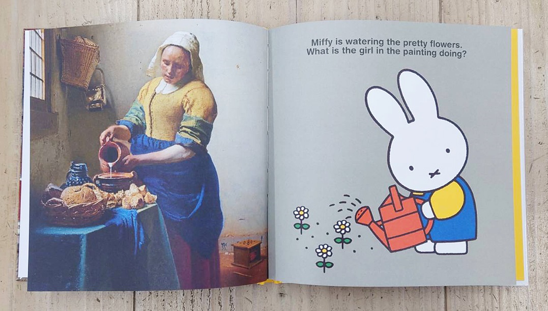 ミッフィー英語絵本　miffy x vermeer