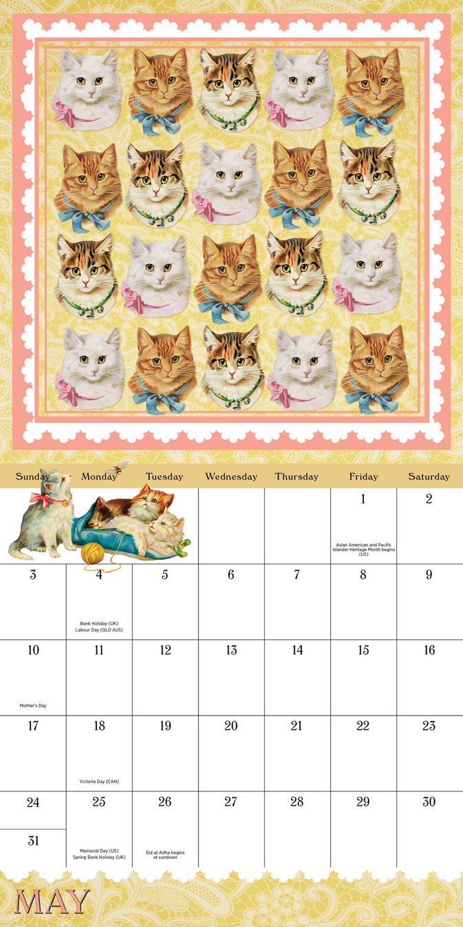 シンシア・ハーツ　ヴィクトリアナキャット　2026　ミニカレンダー