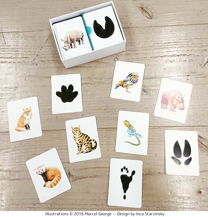 どうぶつの足あと　絵合わせゲーム
