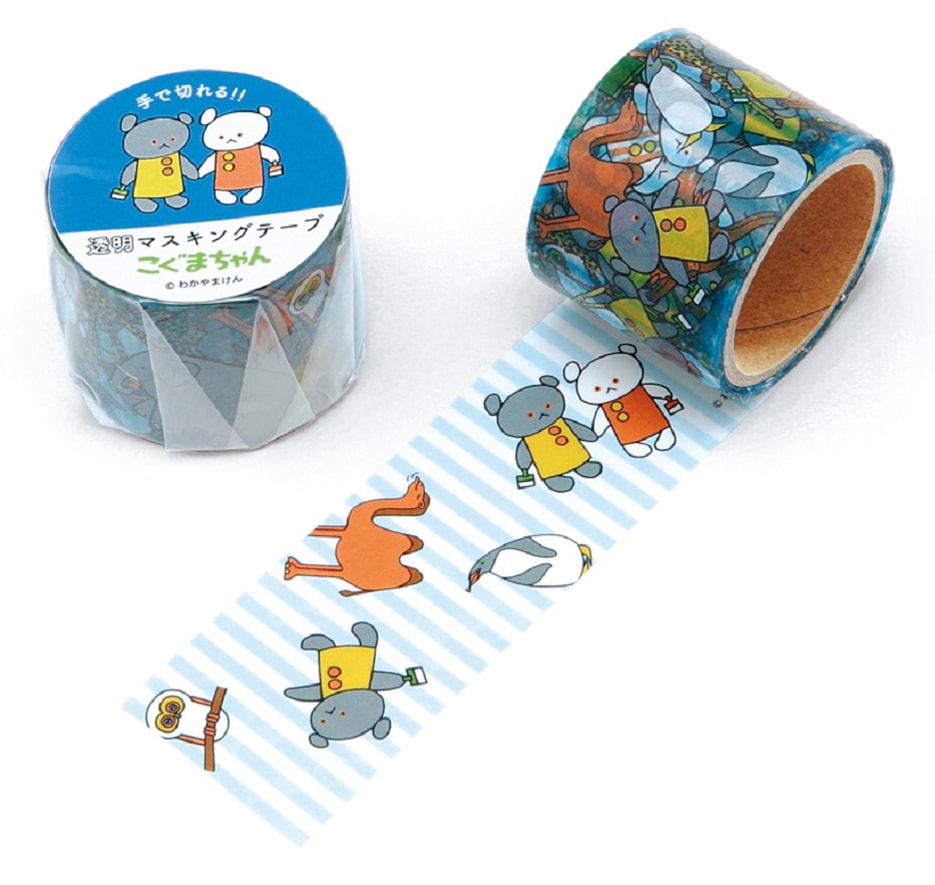 こぐまちゃん 透明マスキングテープ 30W どうぶつ | カテゴリーで