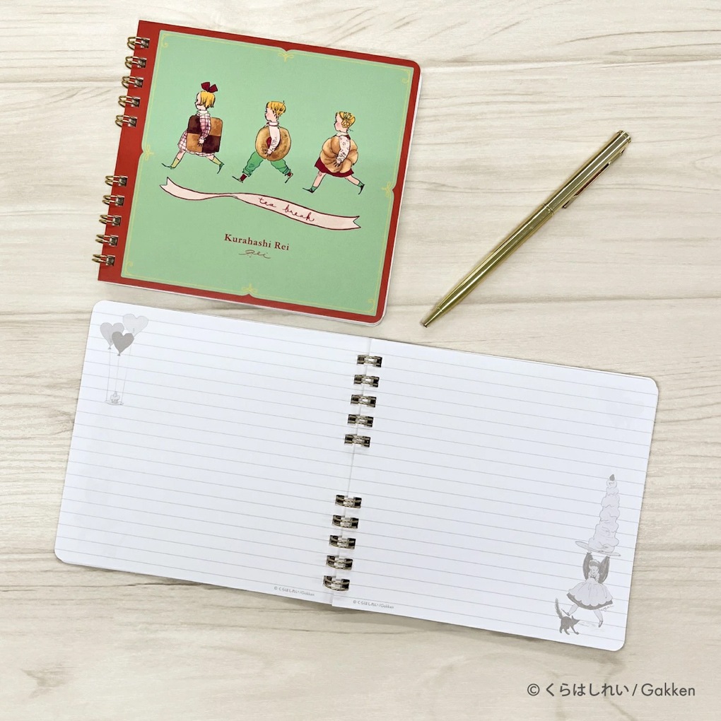 くらはしれい　スクエアリングノート（クッキー）