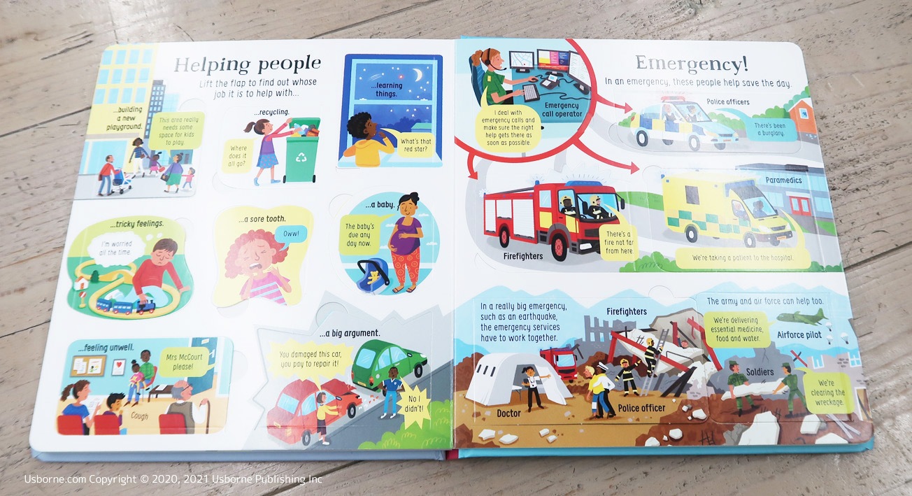 めくりしかけ絵本 のぞいてみよう！おしごと Look Inside Jobs