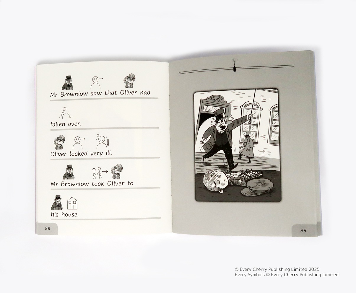 洋書　OLIVER TWIST 絵文字付き やさしく読める！はじめての名作文学シリーズ Oliver Twist