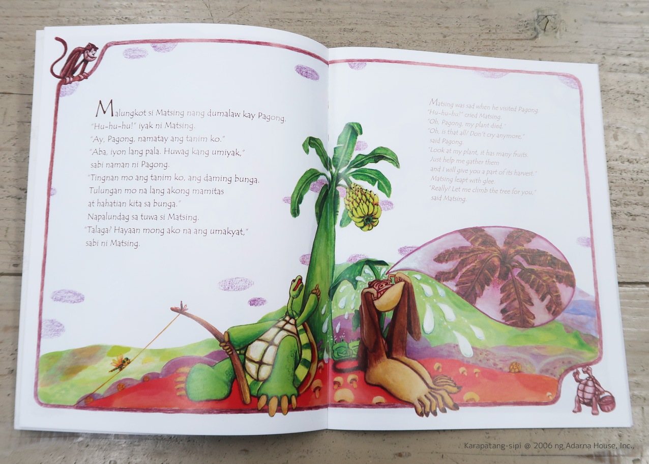 Si Pagong at si Matsing　～The Monkey and the Turtle～　英語＆タガログ語版　ペーパーバック版