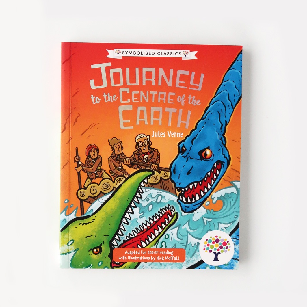 絵文字付き　やさしく読める！はじめての名作文学シリーズ　Journey to the Centre of the Earth