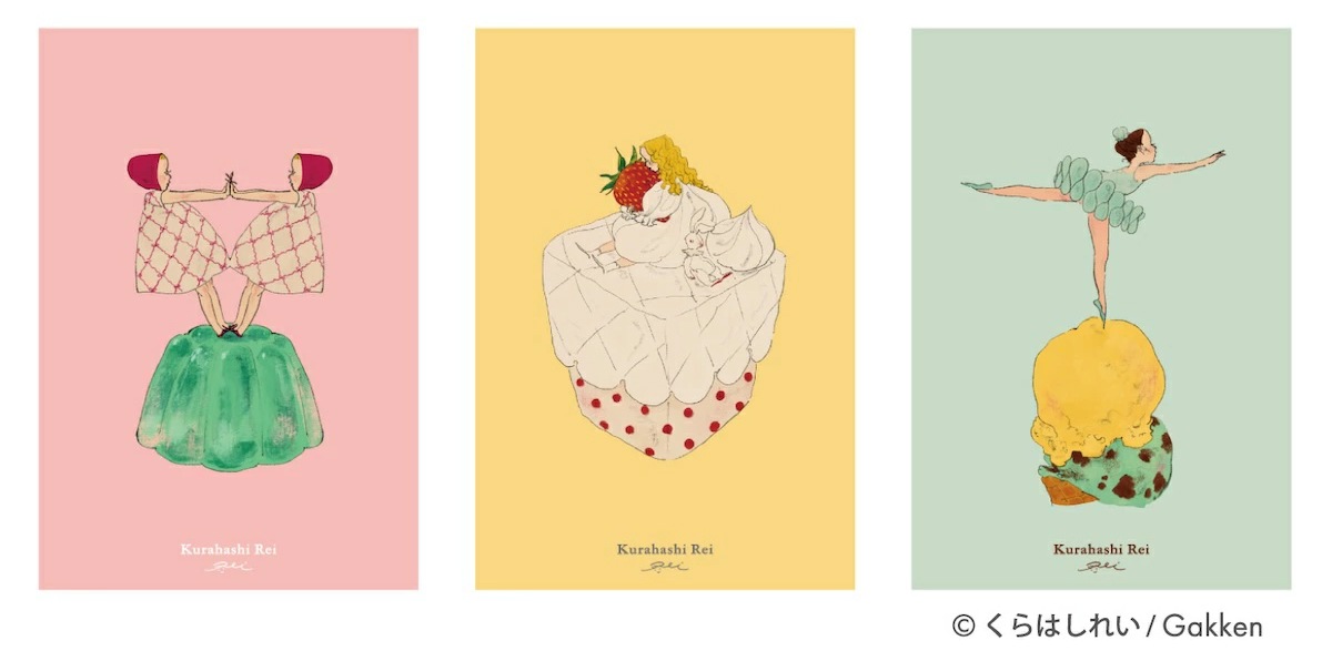 くらはしれい　缶入りポストカード（YE)