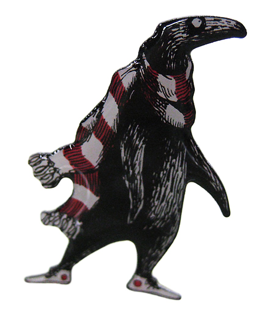 ゴーリー　ピンバッヂ　うろんな客