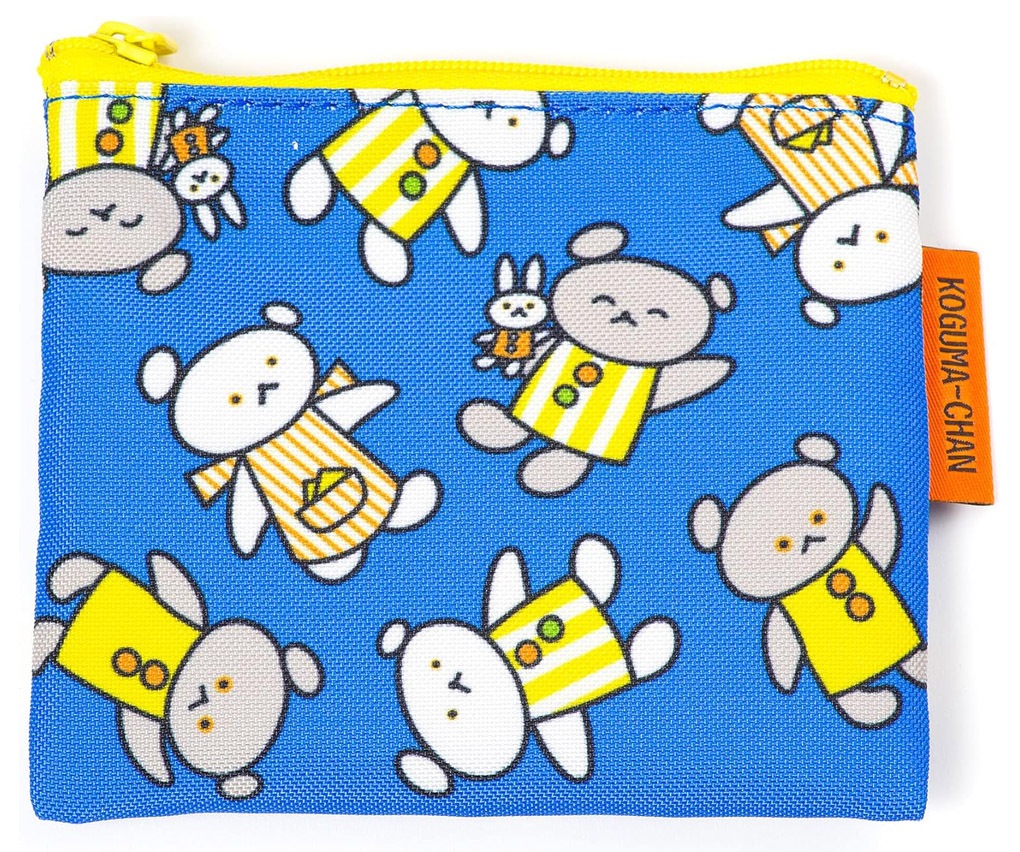 こぐまちゃん　ポケットティッシュポーチ　ブルー