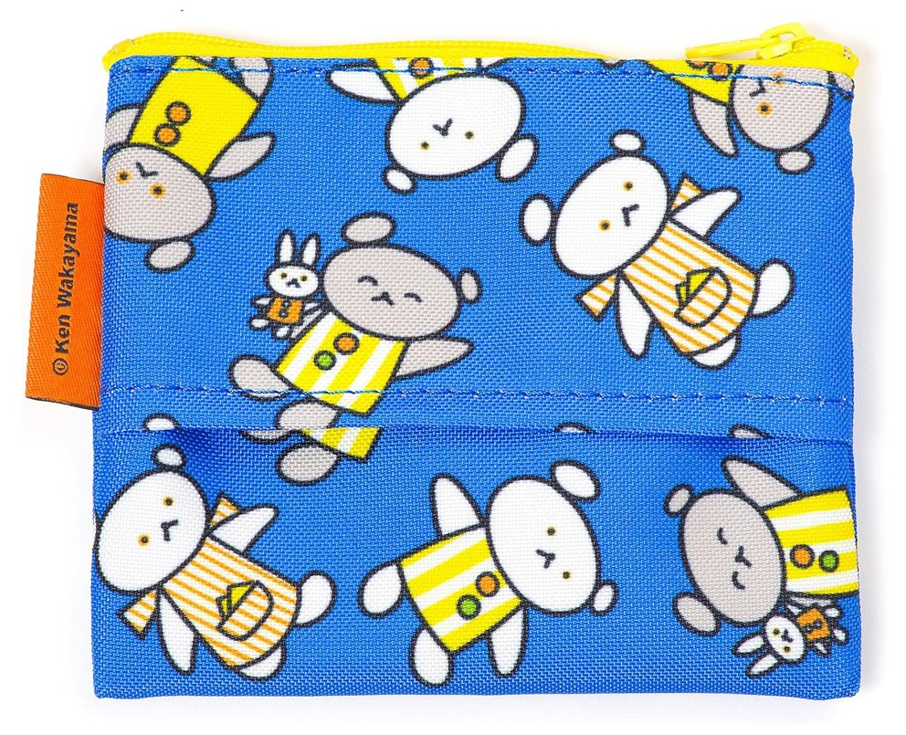 こぐまちゃん　ポケットティッシュポーチ　ブルー