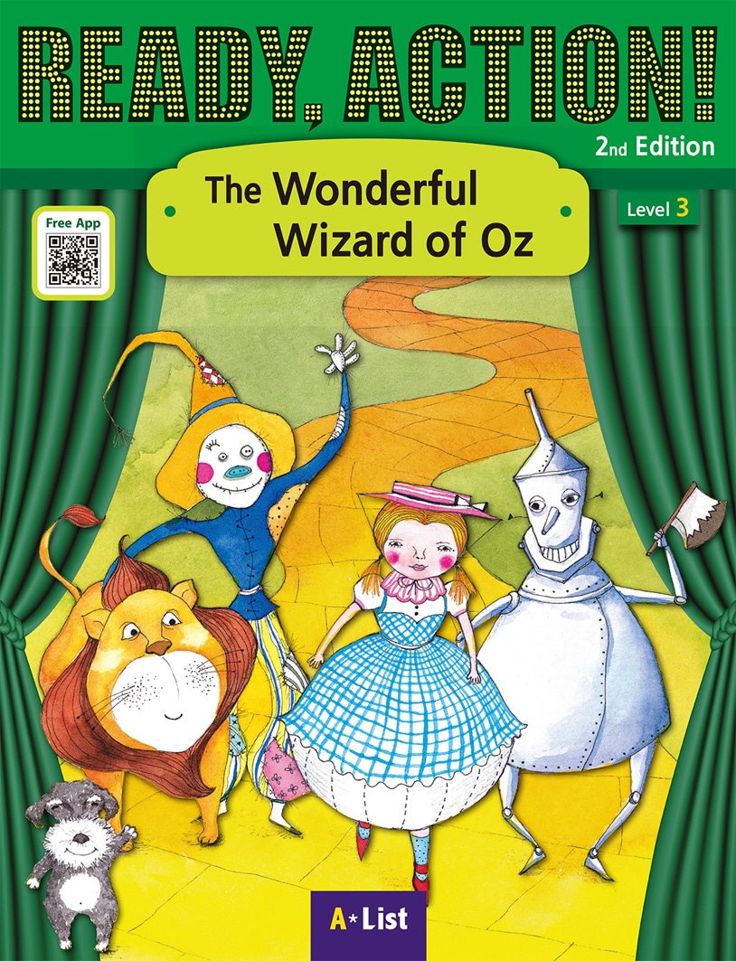 英語劇シリーズ　QRコード音声付き　おもしろ童話　The Wonderful Wizard of OZ ～オズの魔法使い～  【中級： レベル３】