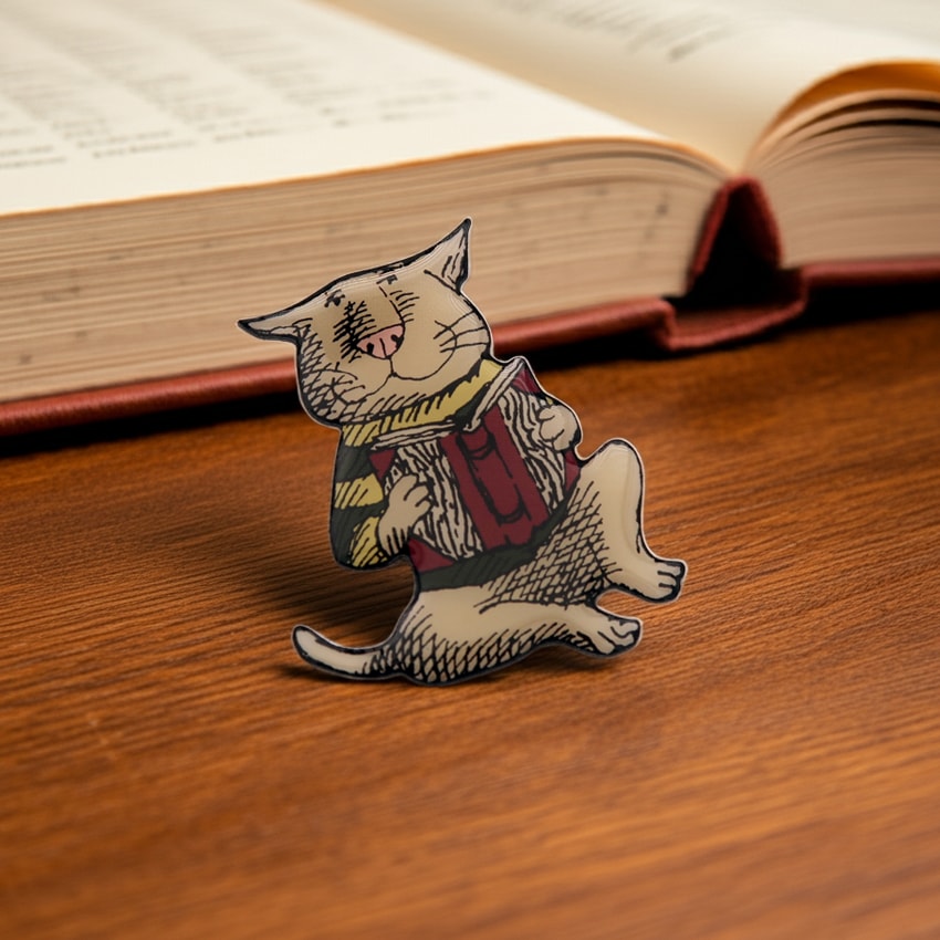 ゴーリー　ピンバッヂ　ゴーリーキャット